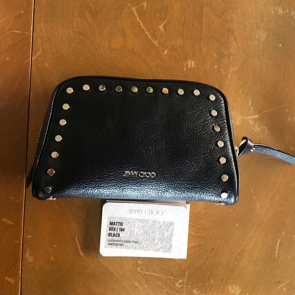 Jimmy Choo studded Black Pouch / cosmetic case